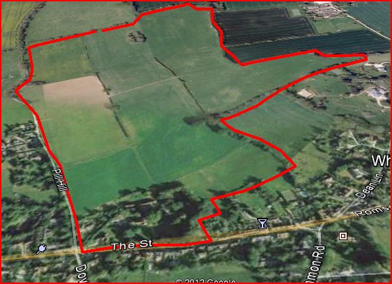 Perspective aerial view of Street Farm