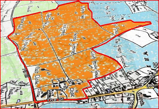 Perpsective view of Street Farm in 1842