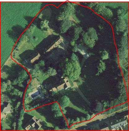 Aerial view of Abbotstone House and Street Farm