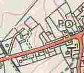 The location of Street Farm and Abbotstone House